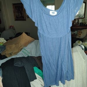 Old Navy Navy Blue Scoop Neck Top